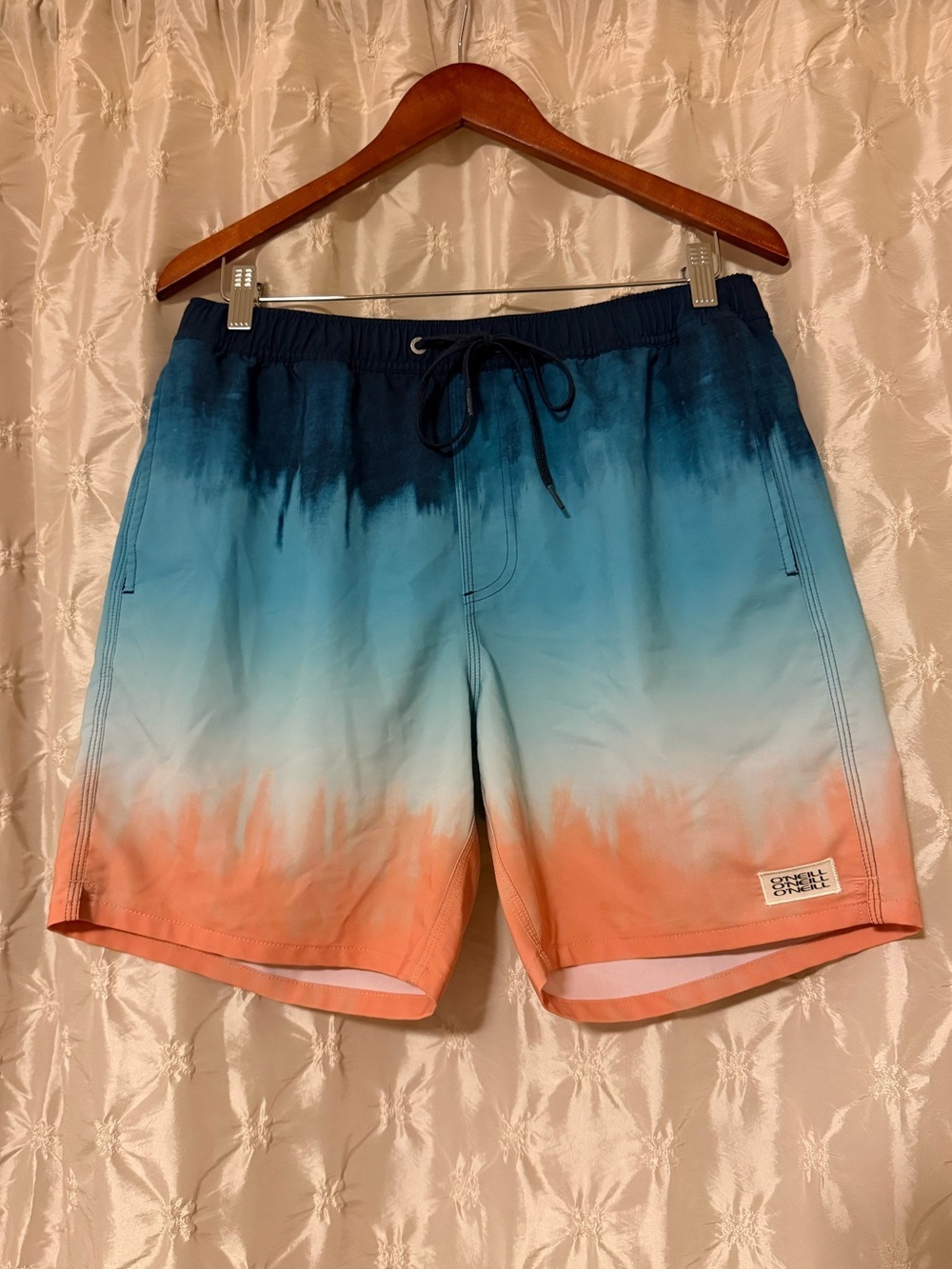O'Neill Men's Ombre Blue CoralStroke Volley Boardshorts Swim Trunks